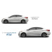 tuix waystline molding doors set elantra 2010-15